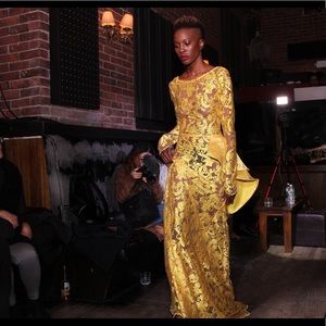 Couture Lace Evening Gown